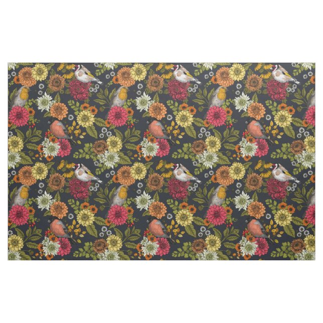 Gartenvögel und Blume 2 Stoff (Fat Quarter (45,7 x 55,9 cm))