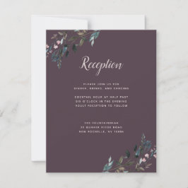 GartenWappen | Lila Informationen zur Hochzeitsemp RSVP Karte