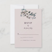 GartenWappen | Mauve Wedding Response