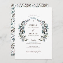 GartenWappen | weiß | Einladung zur Hochzeit