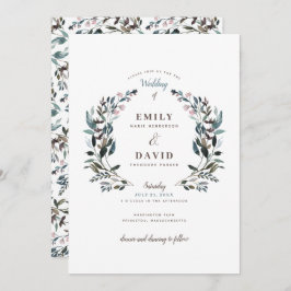 GartenWappen | weiß | Einladung zur Hochzeit