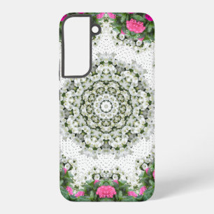 Gartenwasserbrunnen Rosa Blume Mandala Design Samsung Galaxy Hülle