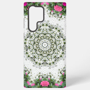 Gartenwasserspringbrunnen rosa Blumen Mandala-Desi Samsung Galaxy Hülle