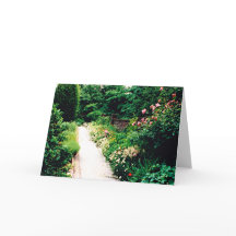 Gartenweg 5" x 7" Faltkarte