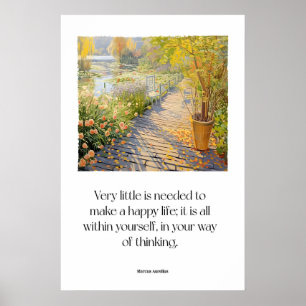 Gartenweg Marcus Aurelius Zitatdruck Stoiker Poster