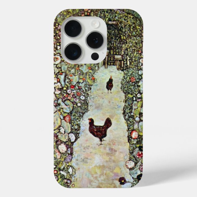Gartenweg mit Hühnern, Gustav Klimt, Jugendstil title_seo2 (Rückseite)