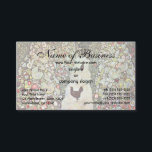 Gartenweg mit Hühnern von Gustav Klimt Visitenkarte<br><div class="desc">Gartenweg mit Hühnern (1916). Künstler: Gustav Klimt (1862-1918). Der Gartenweg mit Hühnern ist ein Vintages Viktorianisches Kunstbild der Ära,  das eine Naturlandschaft mit Hühnern im Garten der Hinterhofblume auf einem Bauernhof beherbergt. Über den Künstler: Gustav Klimt war ein österreichischer Symbolik-Maler und eines der prominentesten Mitglieder der Wiener Jugendstil-Bewegung.</div>