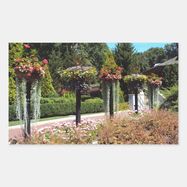 Gartenweg Rechteckiger Aufkleber (Vorderseite)