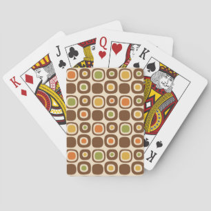 Gartenwegmuster im Stil der Mitte des 20. Jahrhund Spielkarten
