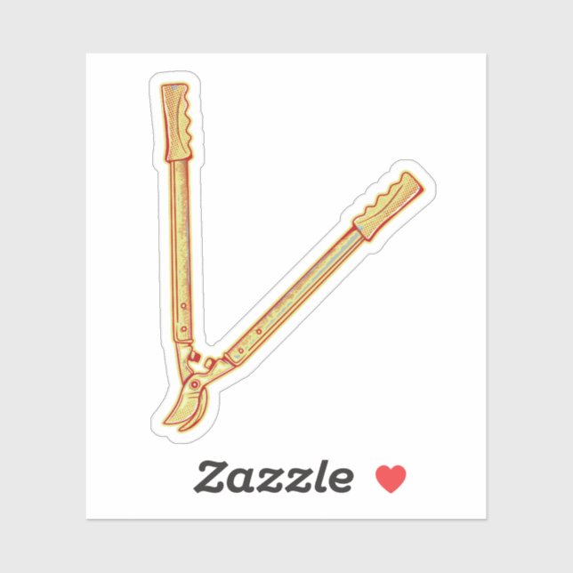 Gartenwerkzeug Aufkleber (Blatt)