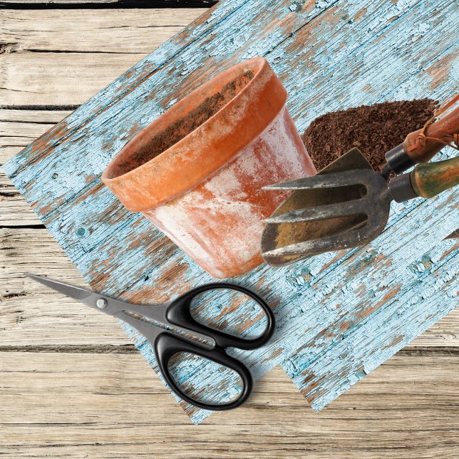 Gartenwerkzeug und Verwitterungsbrett Seidenpapier (Von Creator hochgeladen)