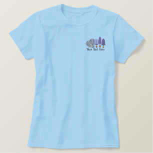 Gartenwerkzeuge Besticktes T-Shirt