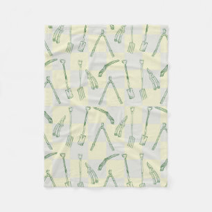 Gartenwerkzeuge Muster Fleecedecke