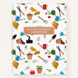 Gartenwerkzeuge Pflanze Gartenbauer Kinderzimmer Notizbuch