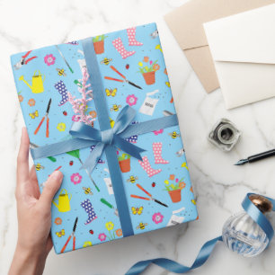 Gartenwerkzeuge und -ausrüstung geschenkpapier