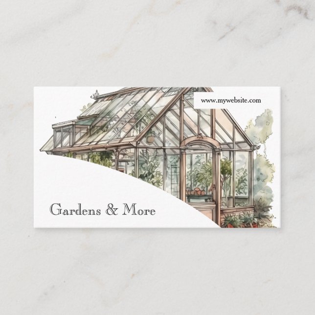 Gartenwiese und Grünflächen Land & Garten Visitenkarte (Vorderseite)