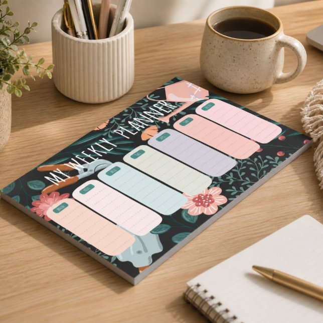 Gartenwochenplaner Notepad Notizblock (Von Creator hochgeladen)