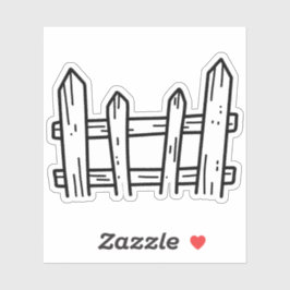 Gartenzaun Aufkleber