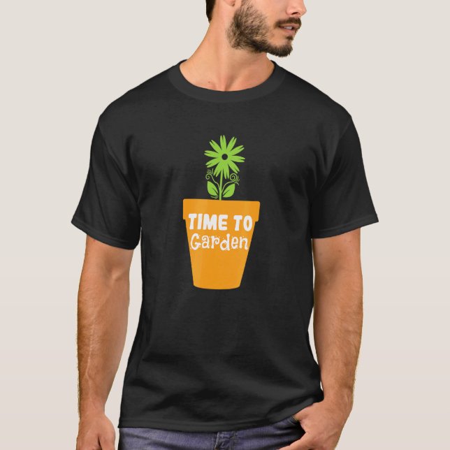 Gartenzeit zum Gärtnern T-Shirt (Vorderseite)