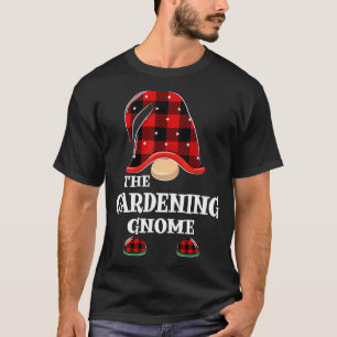 Gartenzwerg Büffel Kariert Weihnachts Schlafanzug T-Shirt