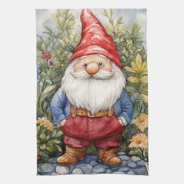 Gartenzwerg Geschirrtuch (Vertikal)