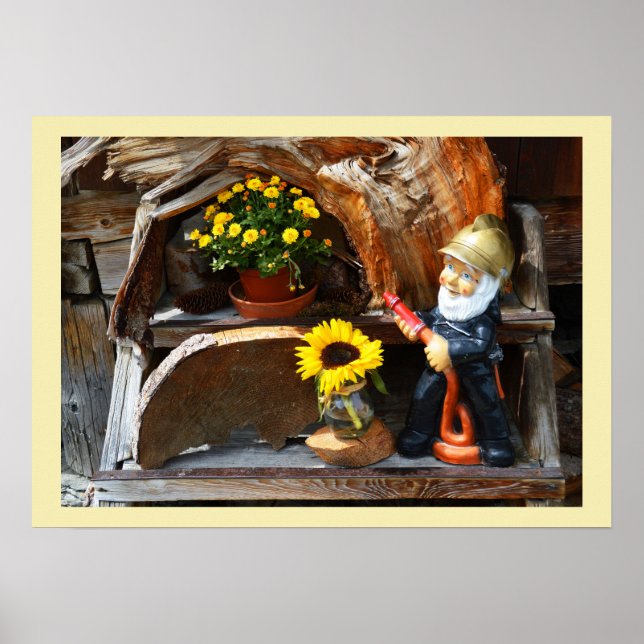 Gartenzwerg Poster (Vorne)