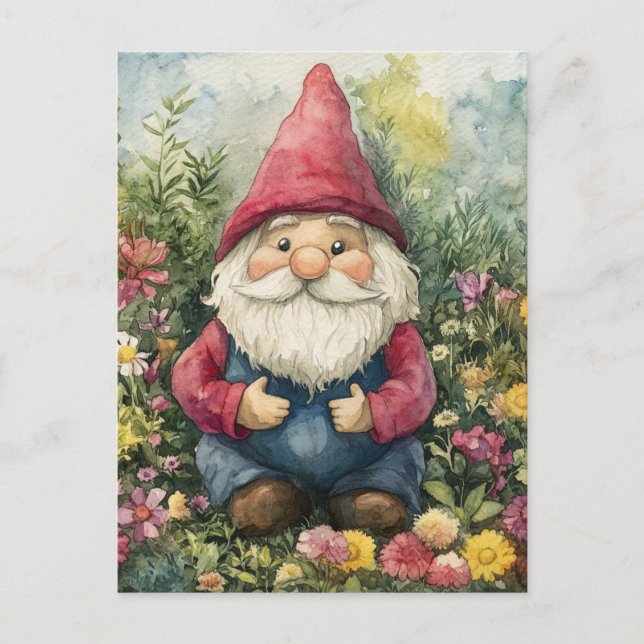 Gartenzwerg Postkarte (Vorderseite)