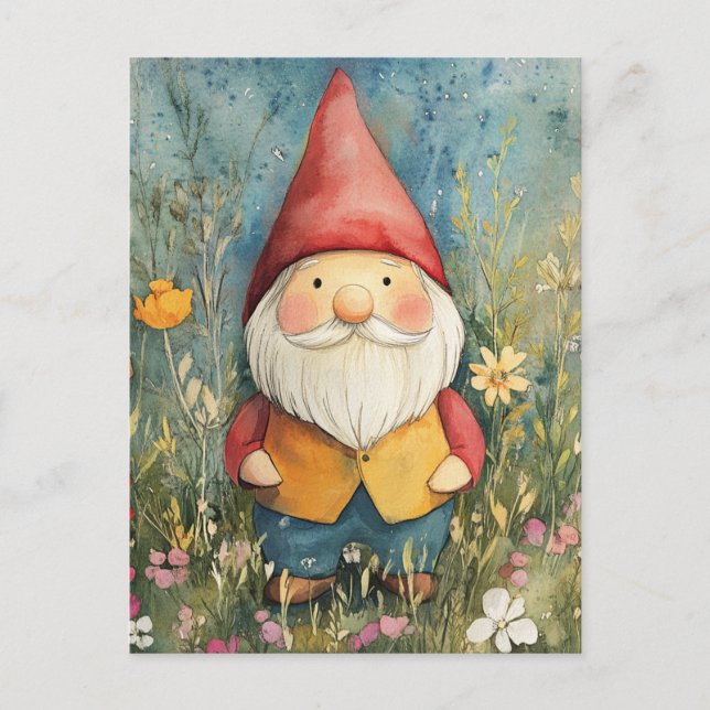 Gartenzwerg Postkarte (Vorderseite)