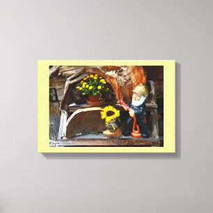 Gartenzwerge Leinwanddruck