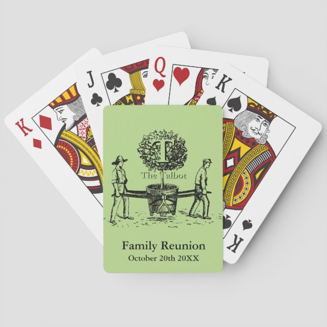 Gärtner Family Wiedersehen Playing Cards individue Spielkarten (Rückseite)