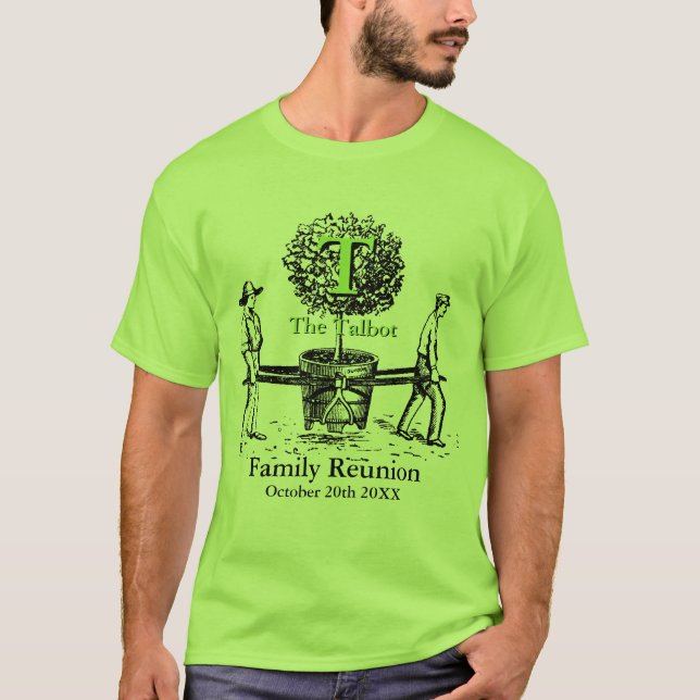 Gärtner Family Wiedersehen T individuelle Name T-Shirt (Vorderseite)