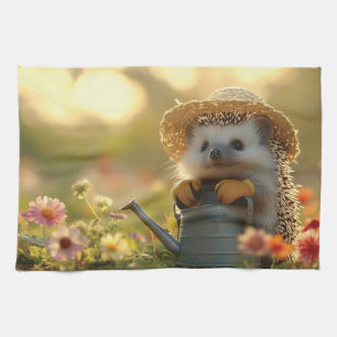 Gärtner in einer Blume Geschirrtuch
