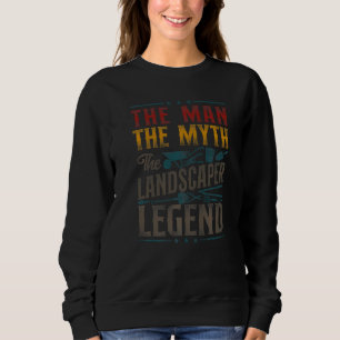 Gärtner Landschaftsbau Landschaftsarchitekt Retro Sweatshirt