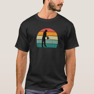 Gärtner mäht Rasen Blumen Bäume Strauch Gartenpfla T-Shirt