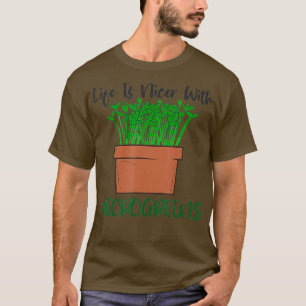 Gärtner Mikro-Landwirtschaft Gesunde Microgreens T-Shirt