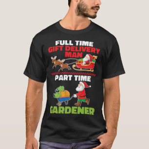 Gärtner Santa Pflanzen Garten Blumen Gärtnerei Wei T-Shirt