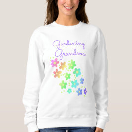 Gärtnerei Oma Rainbow Blume Sweatshirt