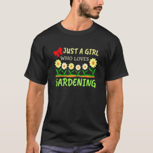 Gärtnerin Ein Mädchen, das Gartenarbeit liebt Pfla T-Shirt