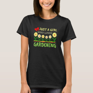 Gärtnerin Ein Mädchen, das Gartenarbeit liebt Pfla T-Shirt