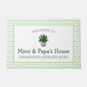 Gärtnerkinder verwöhnt hier Großeltern Fußmatte