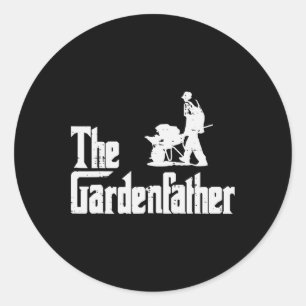 Gärtnern Der Großvater Funny Movie Pun Vathers Runder Aufkleber
