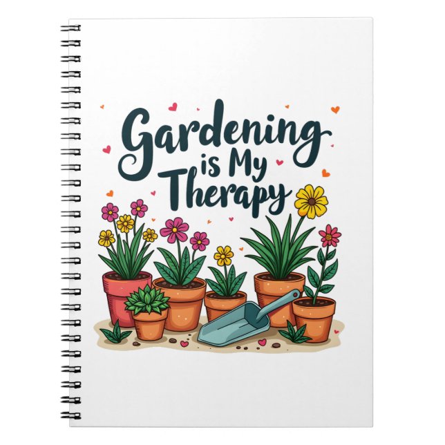 Gärtnern ist meine therapeutische Gärtnergärtnerei Notizblock (Vorderseite)