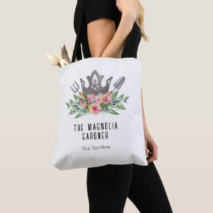 Gartnungskrone Boho Chic Wasserfarbe Werkzeuge Blu Tasche
