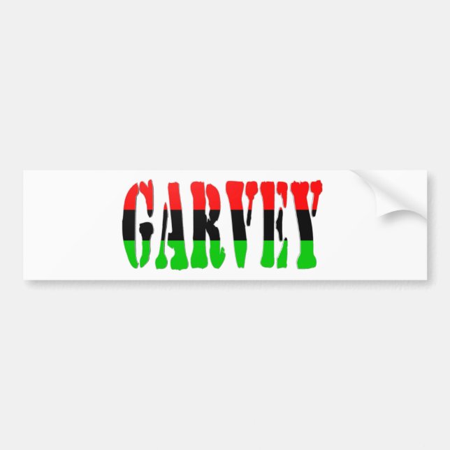 Garvey Pan-Afrikanische Flagge Autoaufkleber (Vorne)