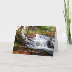 Garwin Falls, landschaftliches Foto New Hampshire, Karte