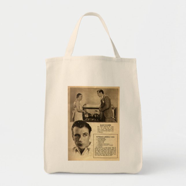 Gary Cooper Buttermilk Pancakes Recipe Bag Tragetasche (Vorne)