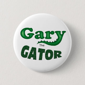 Gary der Alligatorlogoknopf Button