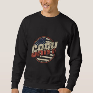 GARY First Name USA Flag Patriot Personalisiert Sweatshirt