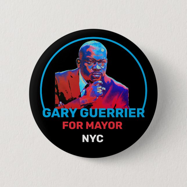 Gary Guerrier für NYC Mayor 2021 Button (Vorderseite)