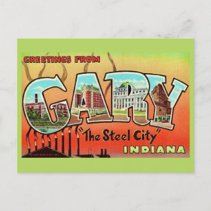 Gary Indiana - Stahlstadt-Postkarte Postkarte
